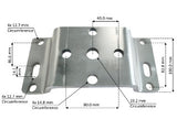 U-Bolt Swivel Plate 100mm (Suits 70mm Drawbar)