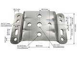 U-Bolt Swivel Plate - (Suits 150mm Drawbar)