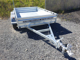 10x5 Tandem Axle Heavy Duty Galvanized Box Trailer Front