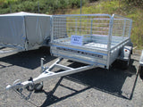 8x5 Single Axle Heavy Duty Galvanized Box Trailer with Cage