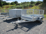 8x5 Single Axle Box Trailer Cage Side