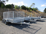 10x6 Single Axle Heavy Duty Galvanized Box Trailer with Cage