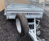 10x5 Tandem Axle Heavy Duty Galvanized Box Trailer with Cage