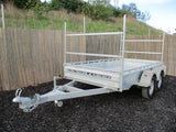 10x5 Tandem Axle Heavy Duty Galvanized Box Trailer with Cage