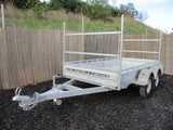 10x5 Single Axle Heavy Duty Galvanized Box Trailer with Cage