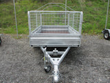 10x5 Tandem Axle Box Trailer Cage Front