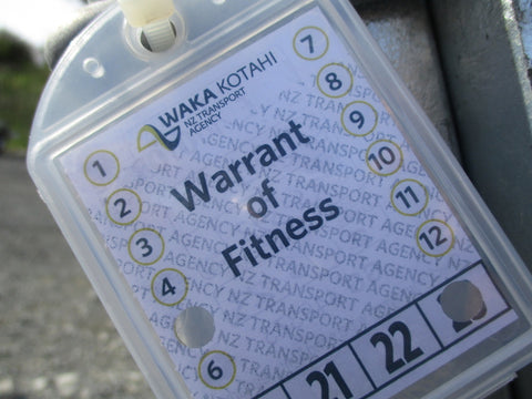 Trailer Warrant of Fitness